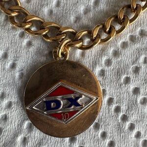 Bracelet, 10kt gold filled, DX, 6/6.5in, vintage